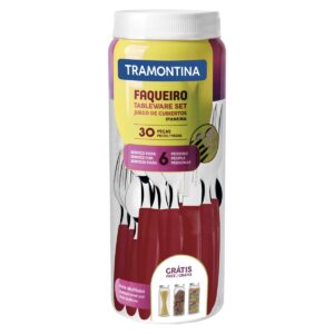 Faqueiro Tramontina Ipanema Vermelho – 30 Peças