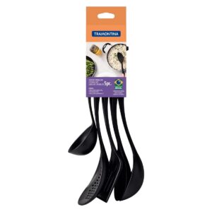 Jogo de Utensílios Nylon Tramontina Ability Preto – 5 Peças